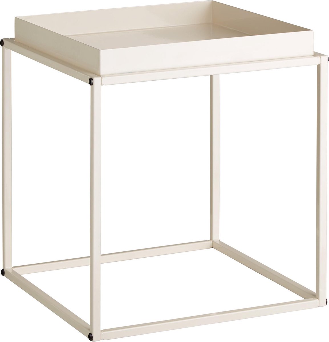 Tectake - Bijzettafel Cambridge Creme - 40x40x44cm, Maximale Draagkracht 30kg - 404184