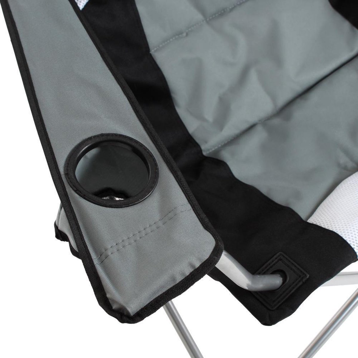 Tectake Stoelenset Luxe Campingstoelen; - Zwart