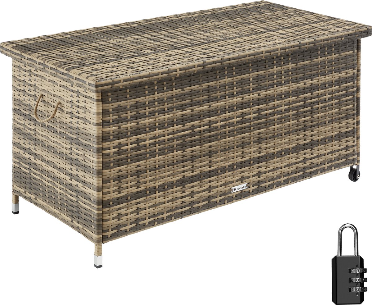 Tectake - Wicker Opbergbox Kiruna, 121x56x60cm, 270l - Natuur - 404596 - Beige