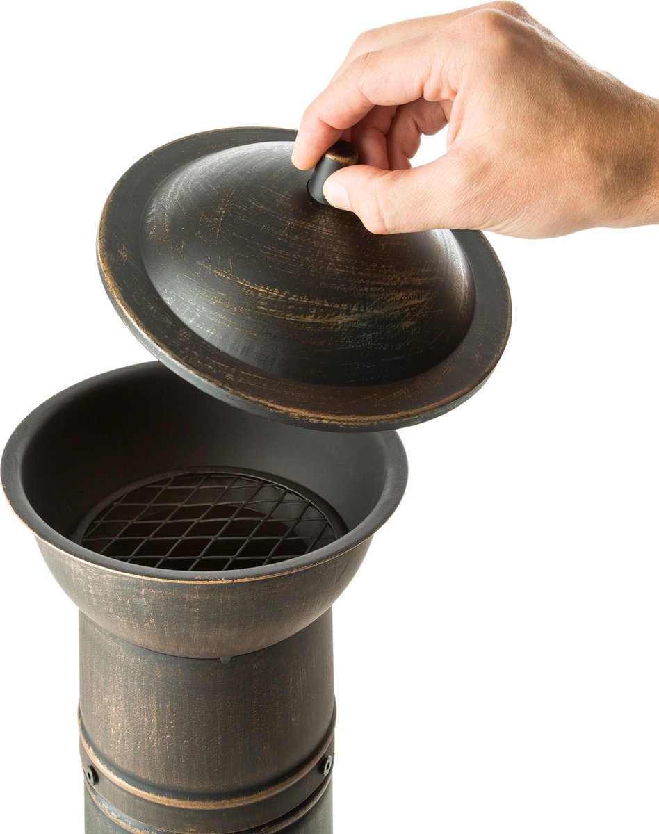 Tectake Tuinhaard - 115 Cm - 402197 - Grijs