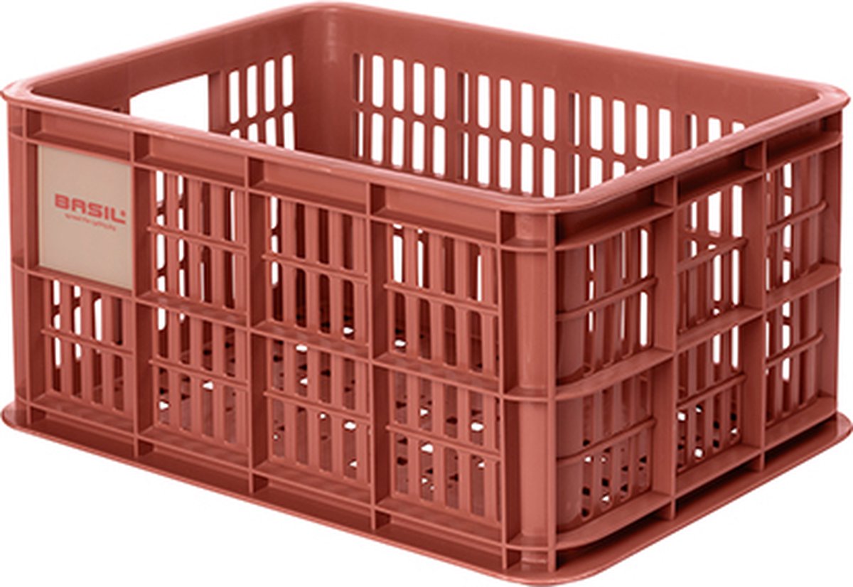 Basil Fietskrat S - Klein - 17.5 Liter - Rood