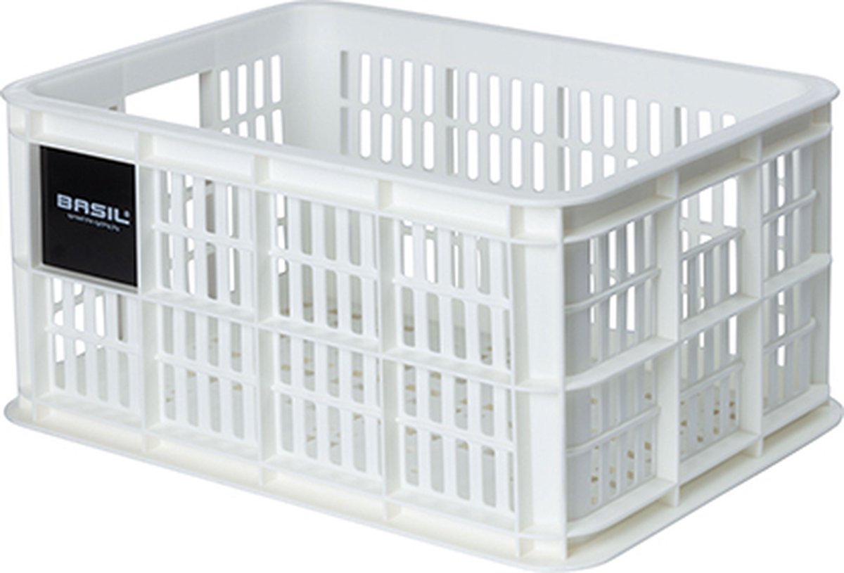 Basil Fietskrat S - Klein - 17.5 Liter - Wit