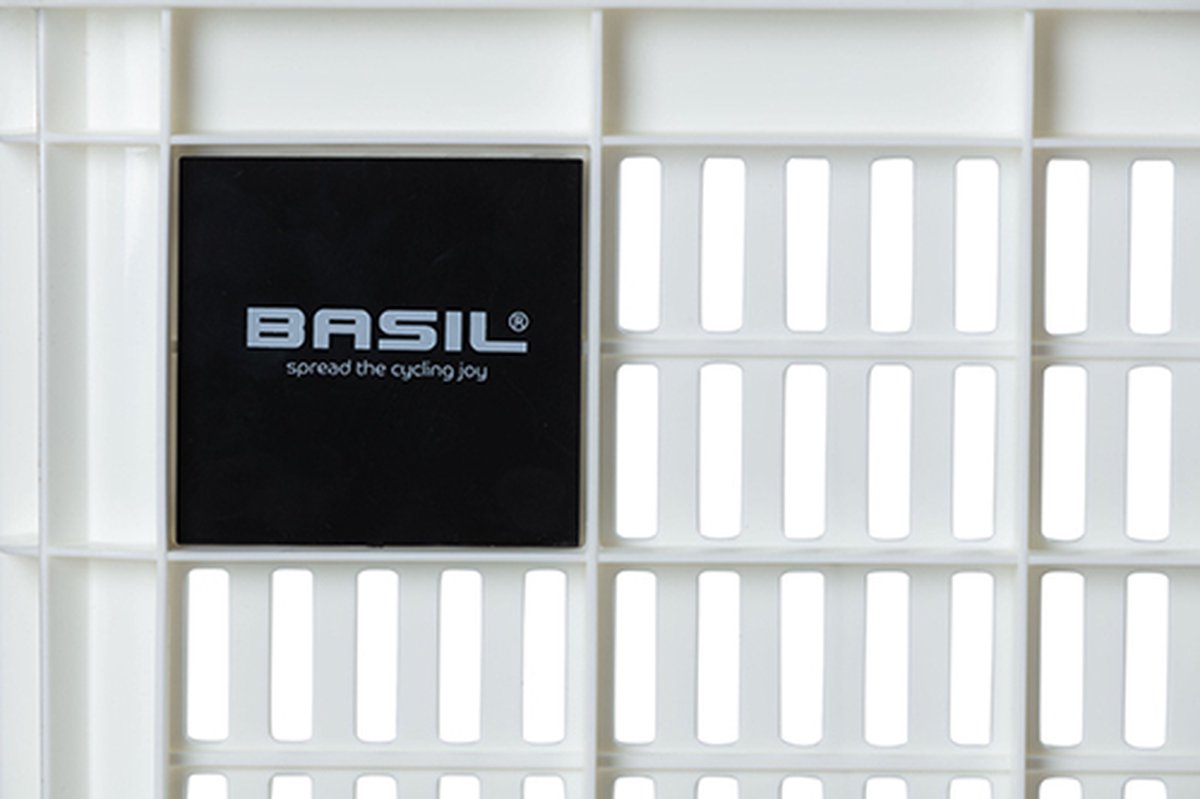 Basil Fietskrat S - Klein - 17.5 Liter - Wit