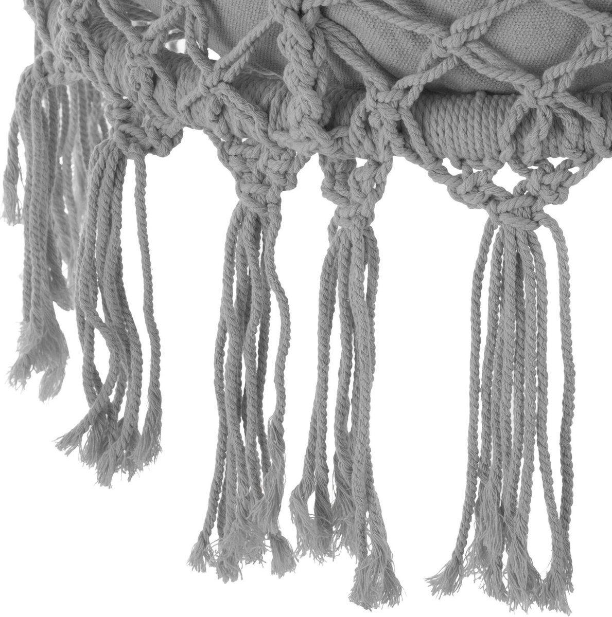 Tectake - Hangstoel Grazia- - 403204 - Grijs