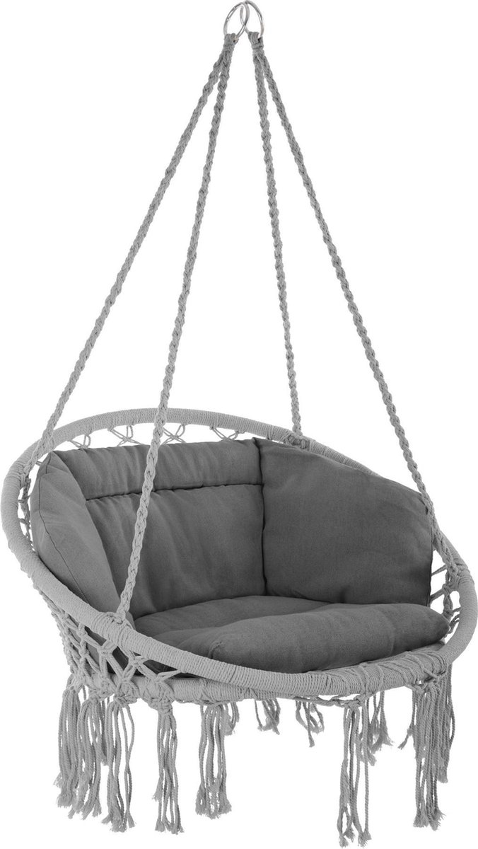 Tectake - Hangstoel Grazia- - 403204 - Grijs