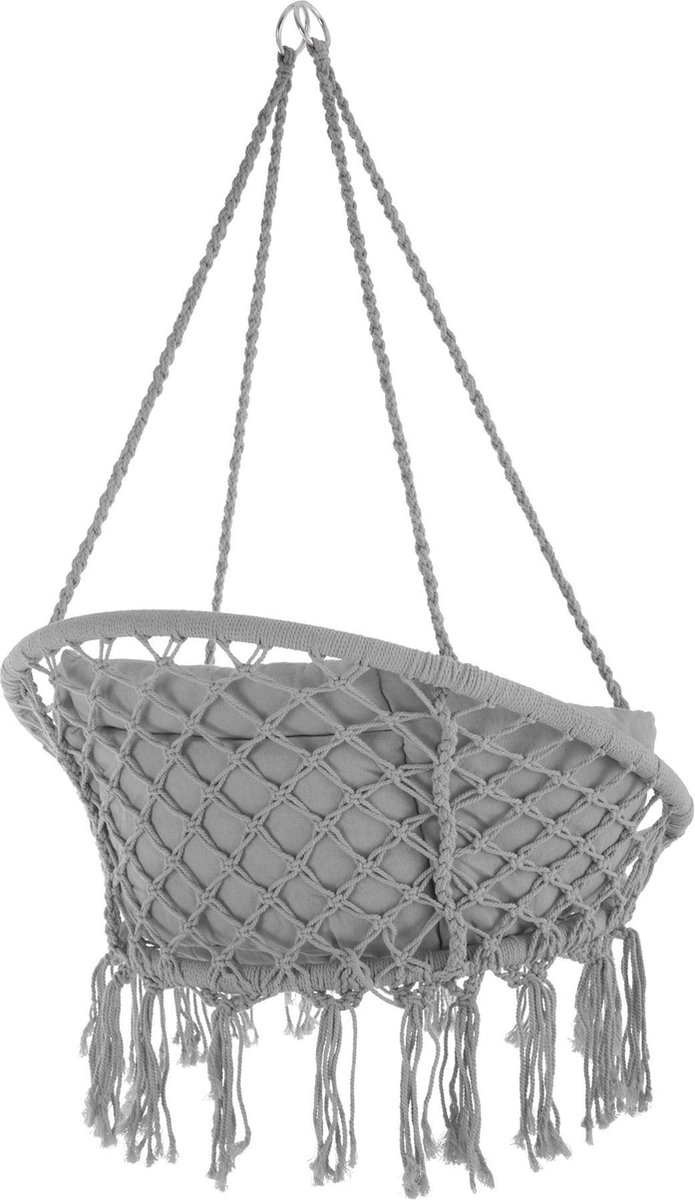 Tectake - Hangstoel Grazia- - 403204 - Grijs