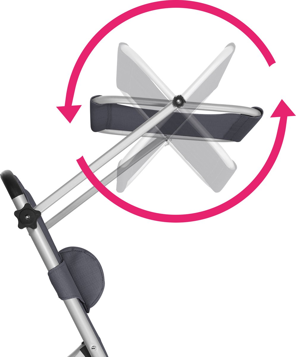 Tectake -Ligbed Lorella - Aluminium- Incl. Verwisselbaar Hoofdkussen- - 403643 - Grijs