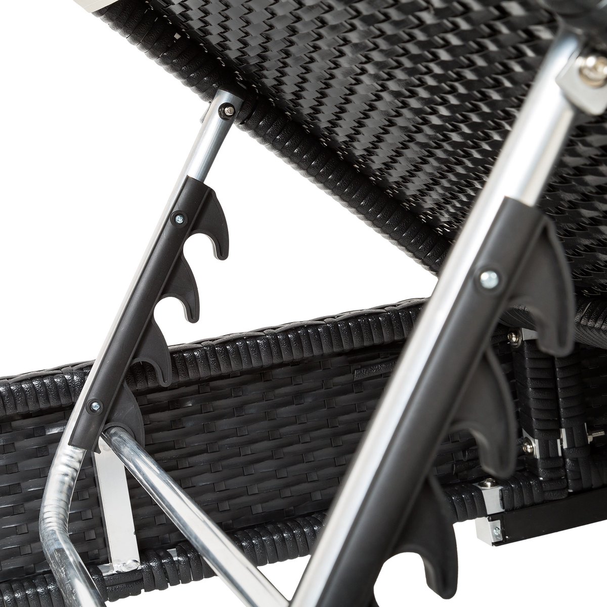 Tectake 2 Luxe Ligbedden Met Bijzettafel Inclusief Beschermhoes - 401500 - Beige