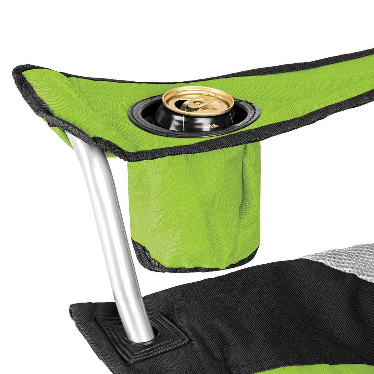 Tectake Stoelenset Luxe Campingstoelen;zwart - Groen