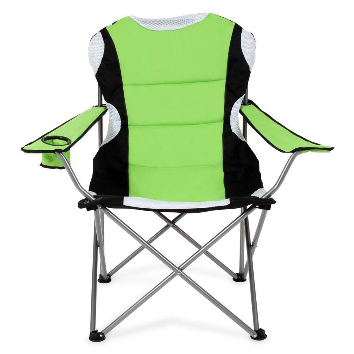 Tectake Stoelenset Luxe Campingstoelen;zwart - Groen