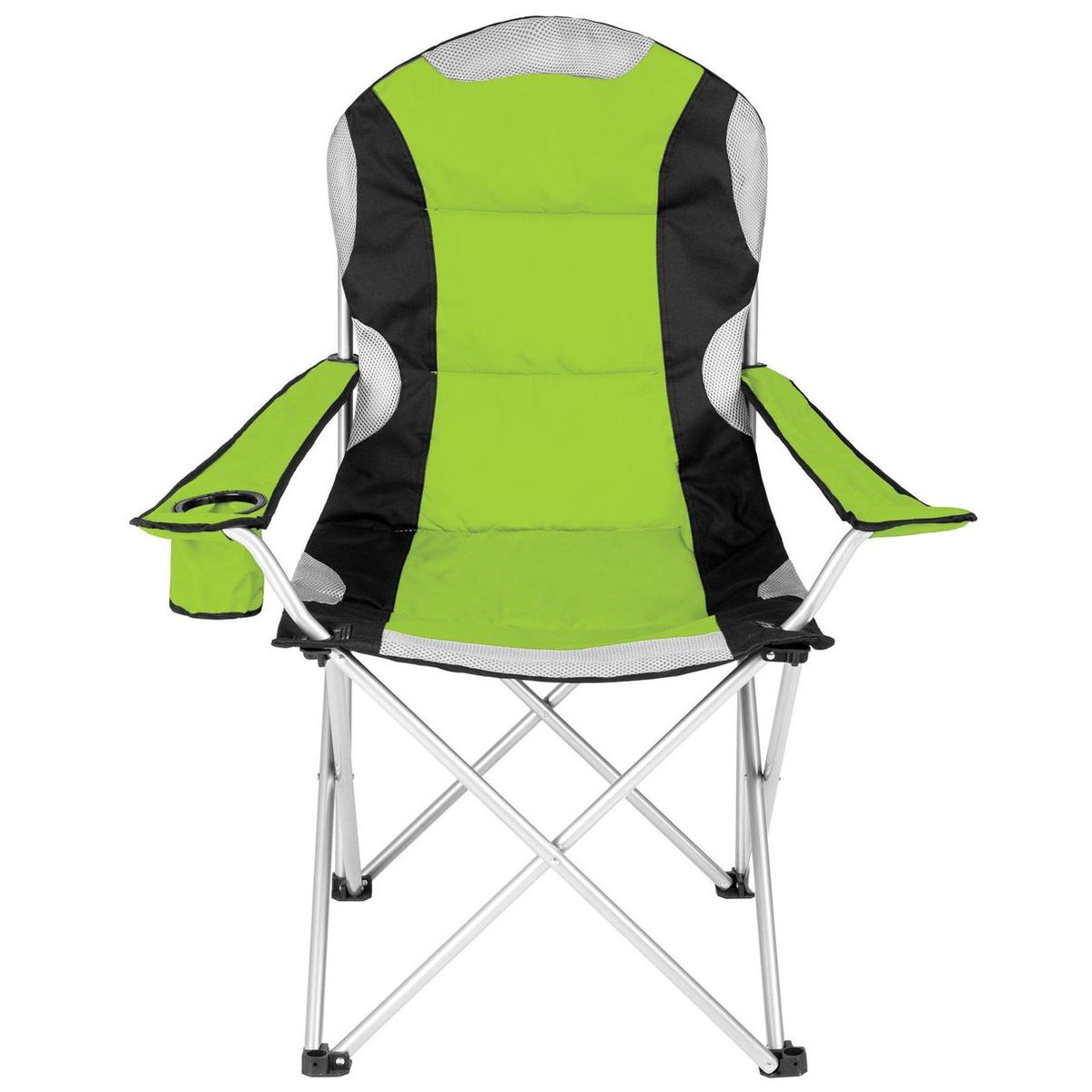 Tectake Stoelenset Luxe Campingstoelen;zwart - Groen