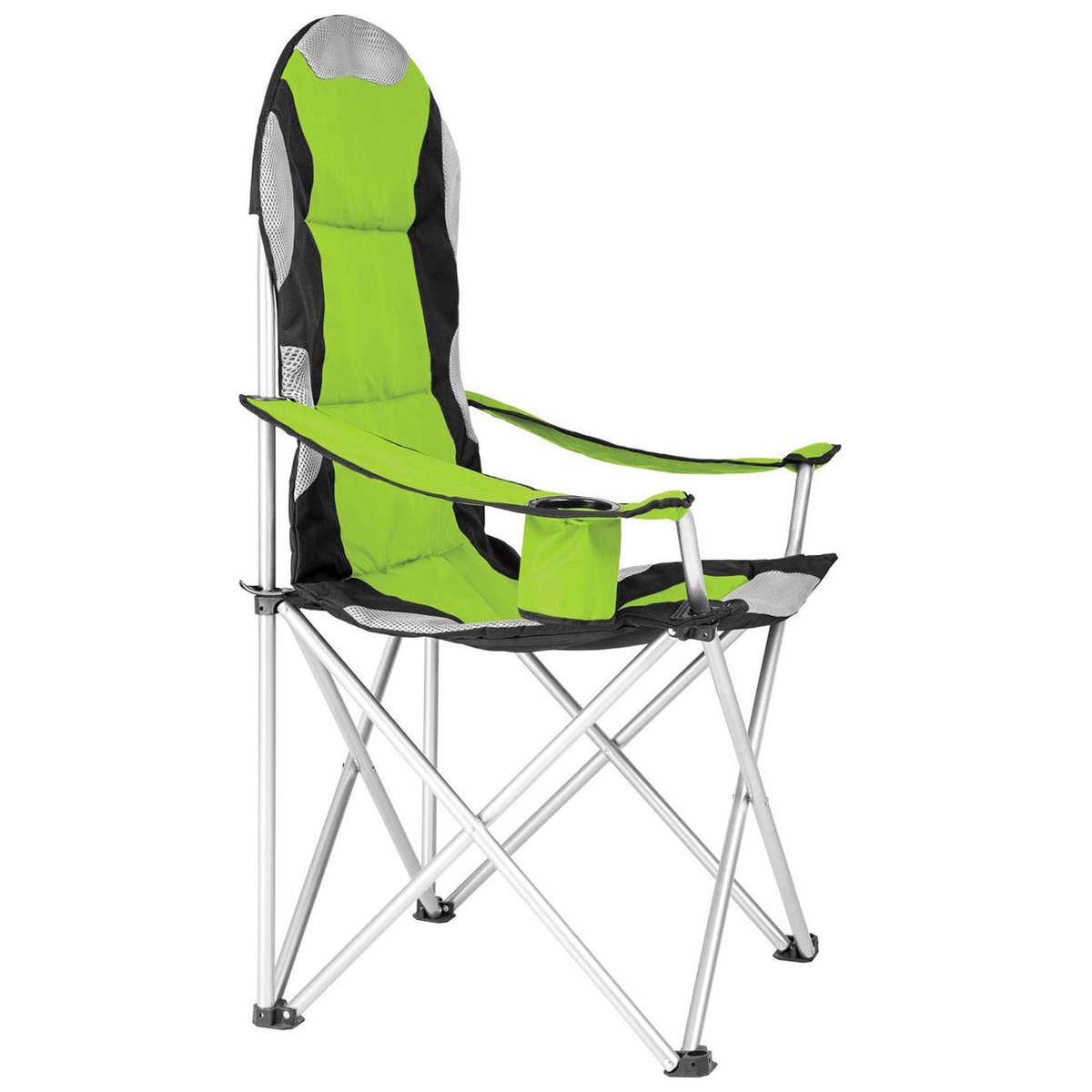 Tectake Stoelenset Luxe Campingstoelen;zwart - Groen