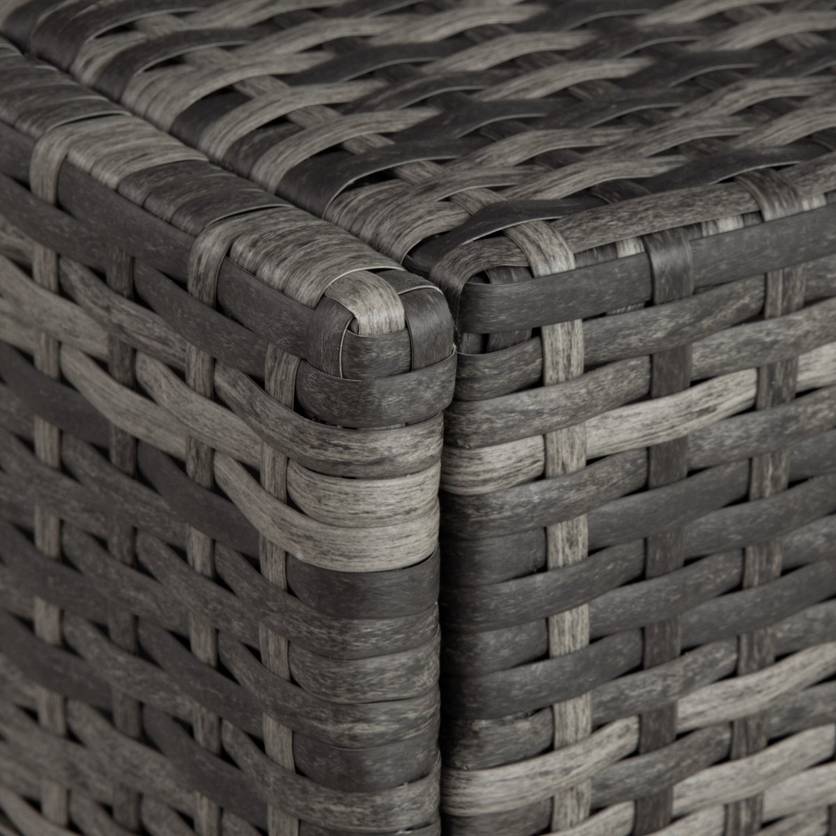 Tectake - Wicker Ligbed ""Cassis"" 404239 - Grijs