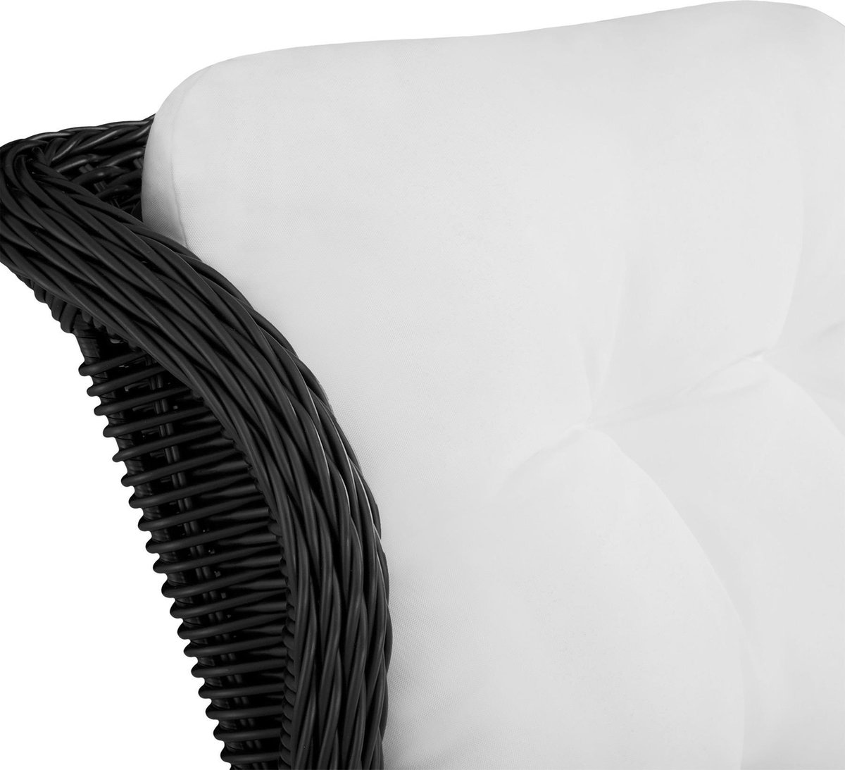 Tectake - Wicker Zitgroep Benissa - 403350 - Zwart