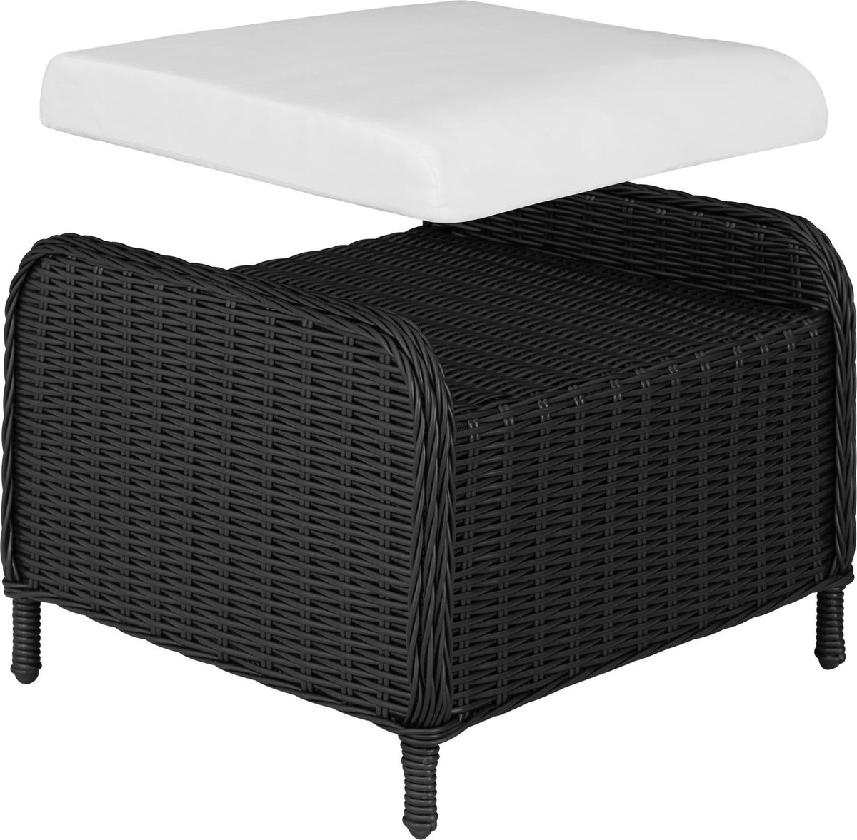 Tectake - Wicker Zitgroep Benissa - 403350 - Zwart