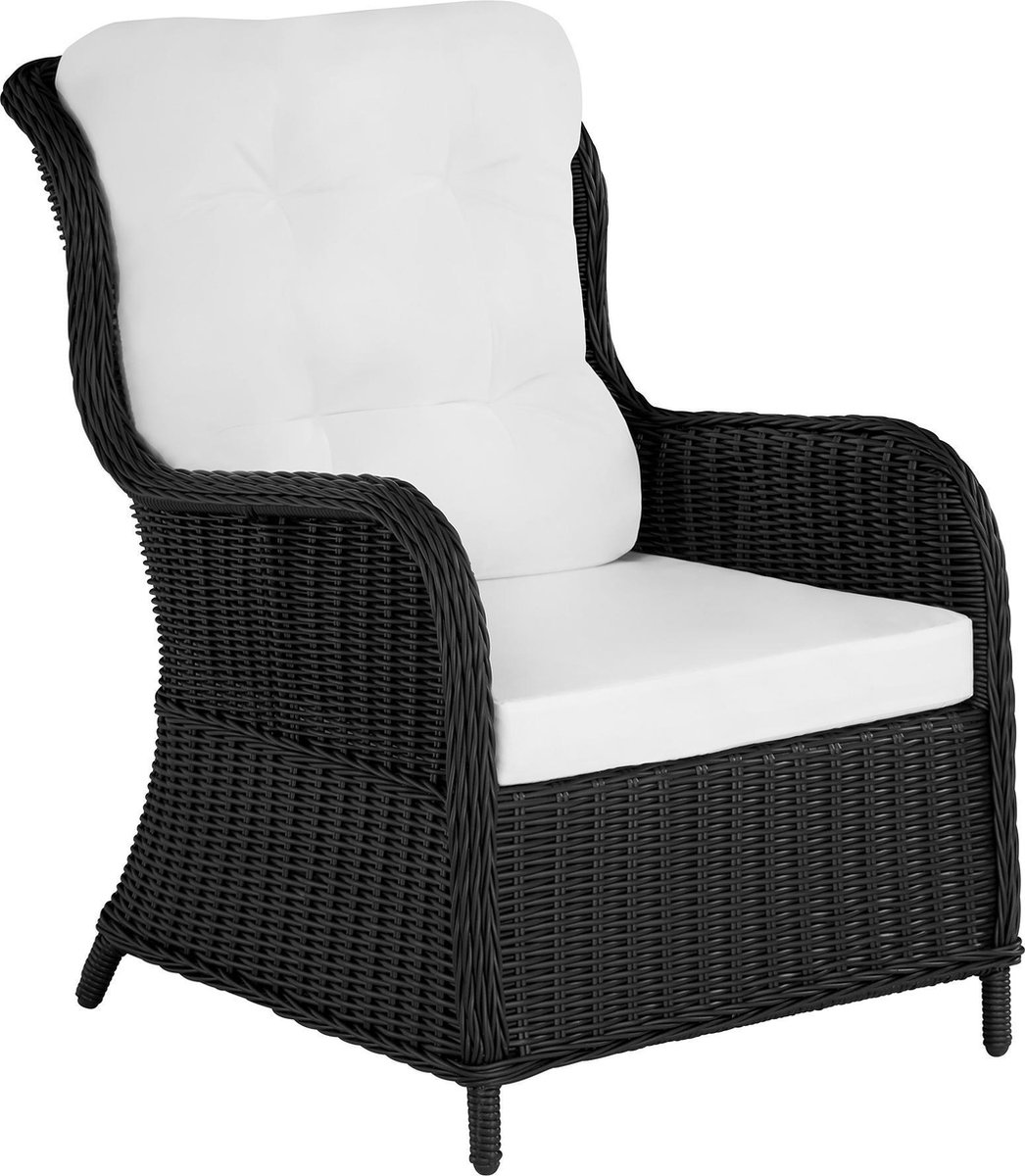 Tectake - Wicker Zitgroep Benissa - 403350 - Zwart