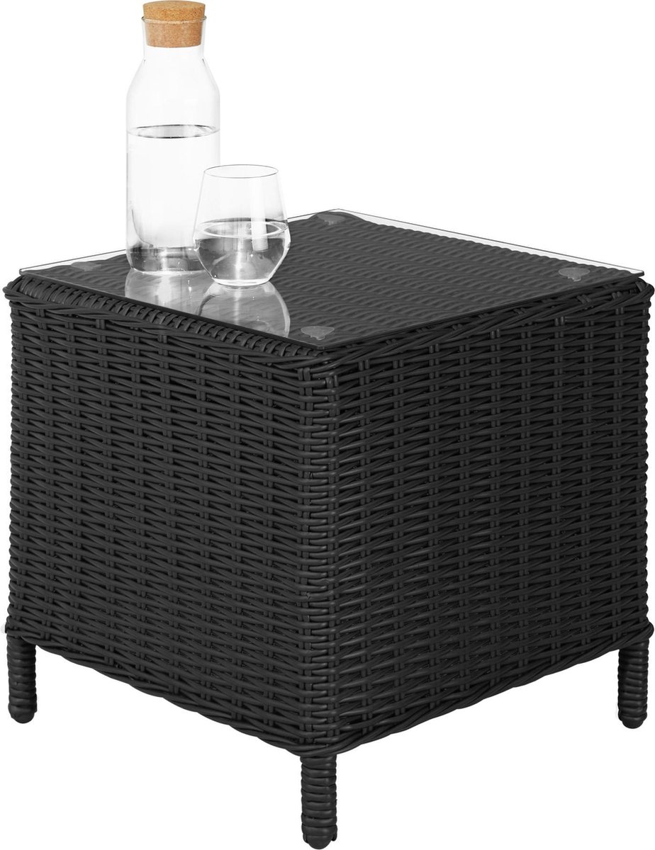 Tectake - Wicker Zitgroep Benissa - 403350 - Zwart
