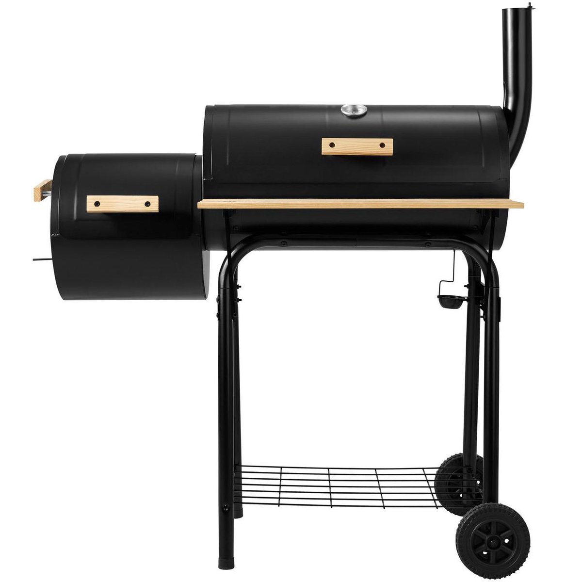 Tectake Houtskool Smokerbarbecue - Zwart