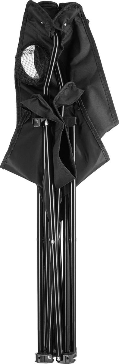 Tectake - Set Van 2 Campingstoelen - Gil - 403875 - Zwart