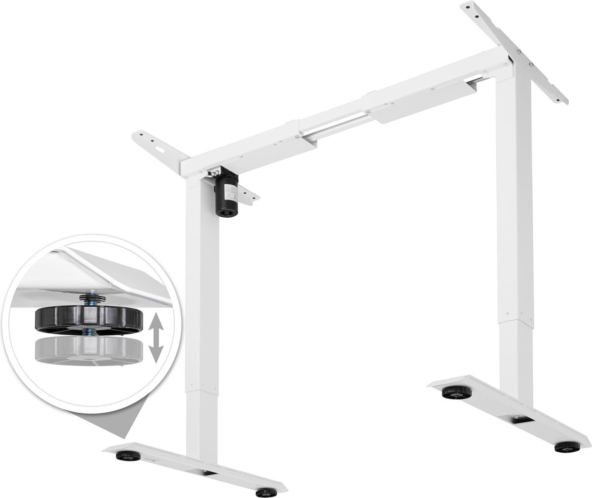 Tectake - Elektrisch Tafelframe Piotr- Wit - Memory Functie- 403000