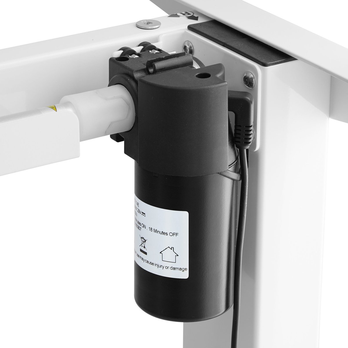 Tectake - Elektrisch Tafelframe Piotr- Wit - Memory Functie- 403000