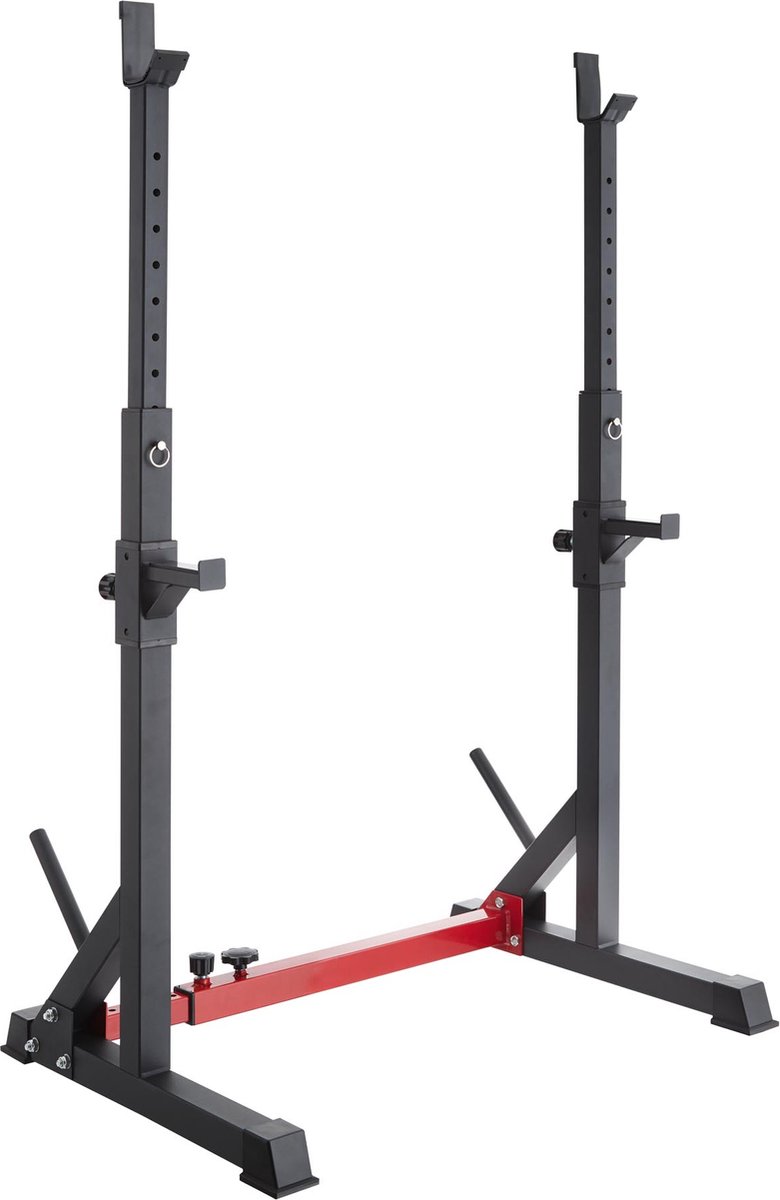 Tectake - Squat Rek - Squat Rack - Apollo - Zwart / Rood - 404236