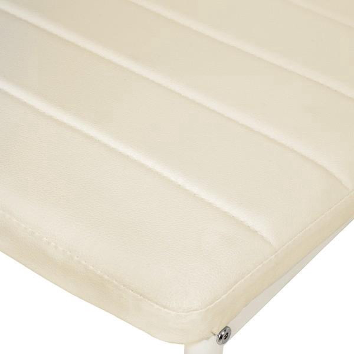 Tectake 4 Stuks Eetkamerstoel , , Eetkamerstoelen 401847 - Beige
