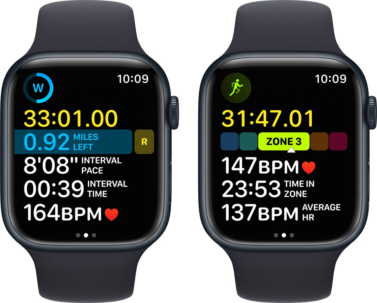 Apple Watch Series 8 Cellular 45 Mm Midnight/aluminium/midnight - Zwart