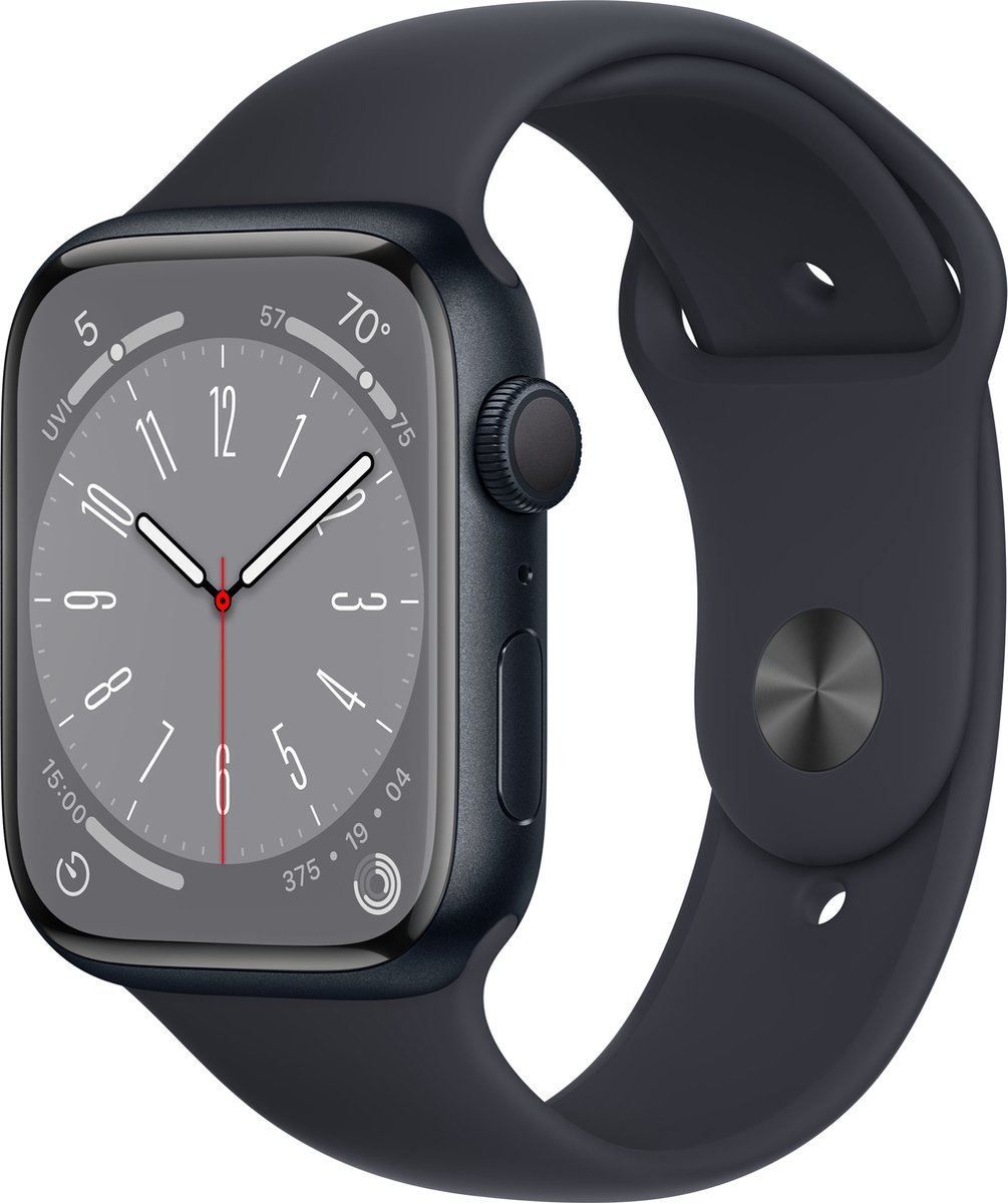 Apple Watch Series 8 Cellular 45 Mm Midnight/aluminium/midnight - Zwart