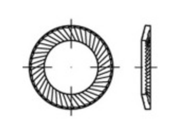 159367 Borgringen Binnendiameter: 6 mm Verenstaal Verzinkt 250 stuk(s)