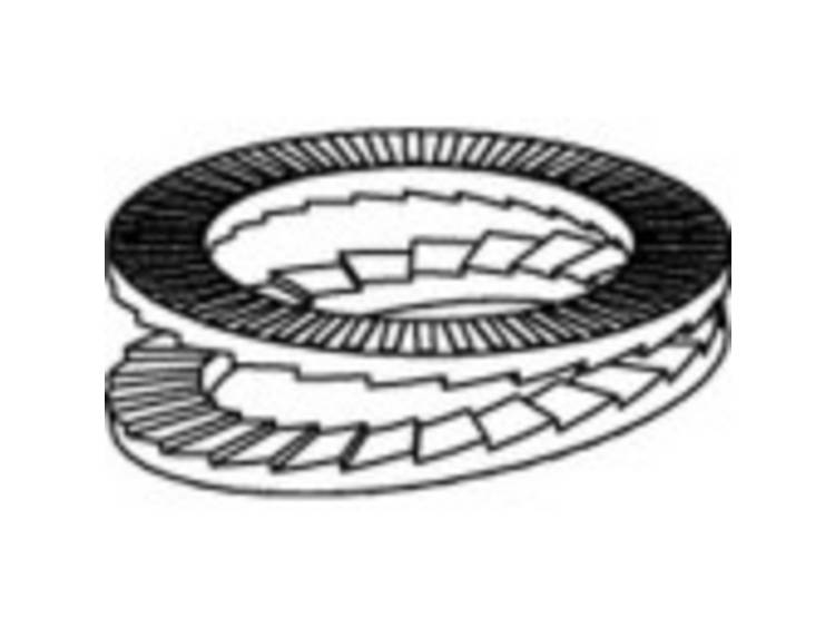 1069926 Borgringen Binnendiameter: 16 mm RVS A4 100 stuk(s)