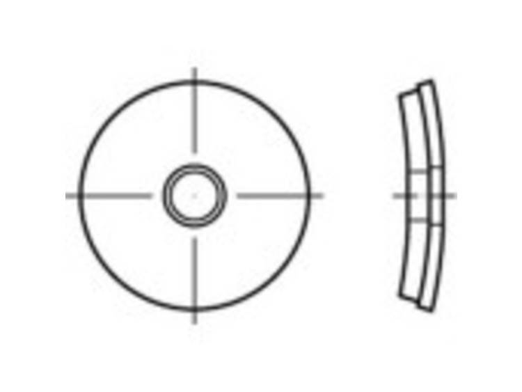 TOOLCRAFT 1070019 Afdichtringen Binnendiameter: 19 mm RVS A2 1000 stuk(s)