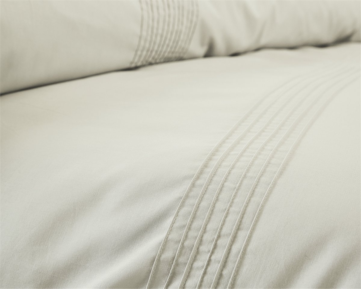 Dreamhouse Bogota - Creme Lits-jumeaux (240 x 200/220 cm + 2 kussenslopen) Dekbedovertrek - Beige