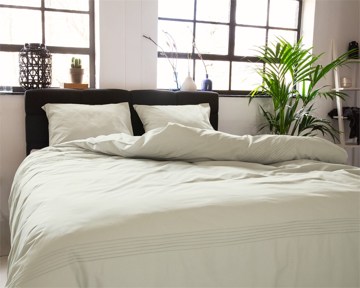 Dreamhouse Bogota - Creme Lits-jumeaux (240 x 200/220 cm + 2 kussenslopen) Dekbedovertrek - Beige