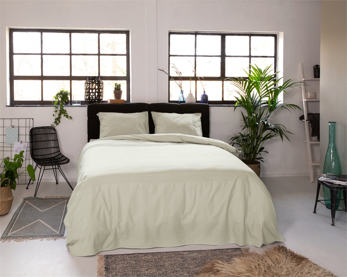 Dreamhouse Bogota - Creme Lits-jumeaux (240 x 200/220 cm + 2 kussenslopen) Dekbedovertrek - Beige