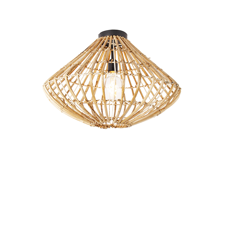 QAZQA Landelijke plafondlamp bamboe - Canna