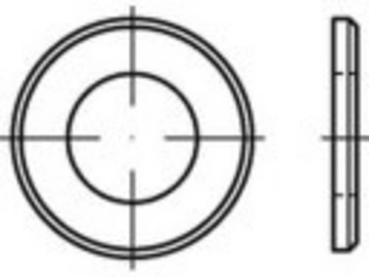 TOOLCRAFT TO-5377887 Onderlegringen 4 mm ISO 7090 RVS A2 1000 stuk(s)