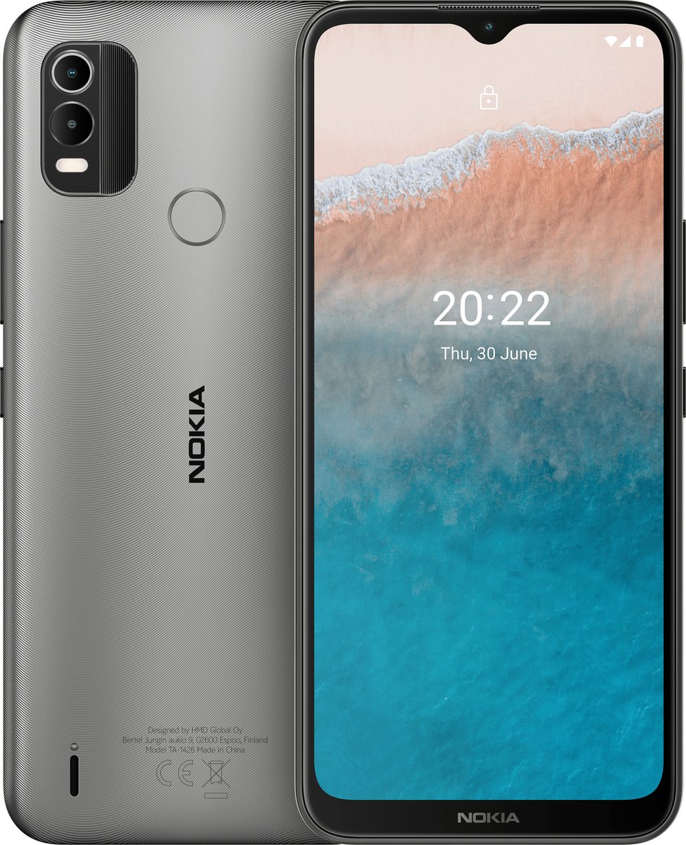 Nokia C21 Plus Warm Grey - Grijs