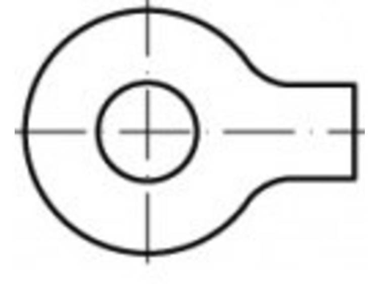 TOOLCRAFT TO-5381208 Onderlegringen 4.3 mm DIN 93 Staal Galvanisch verzinkt 100 stuk(s)