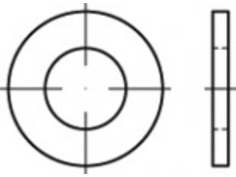 TOOLCRAFT TO-5441721 Onderlegringen 31 mm 1479 Staal 500 stuk(s)