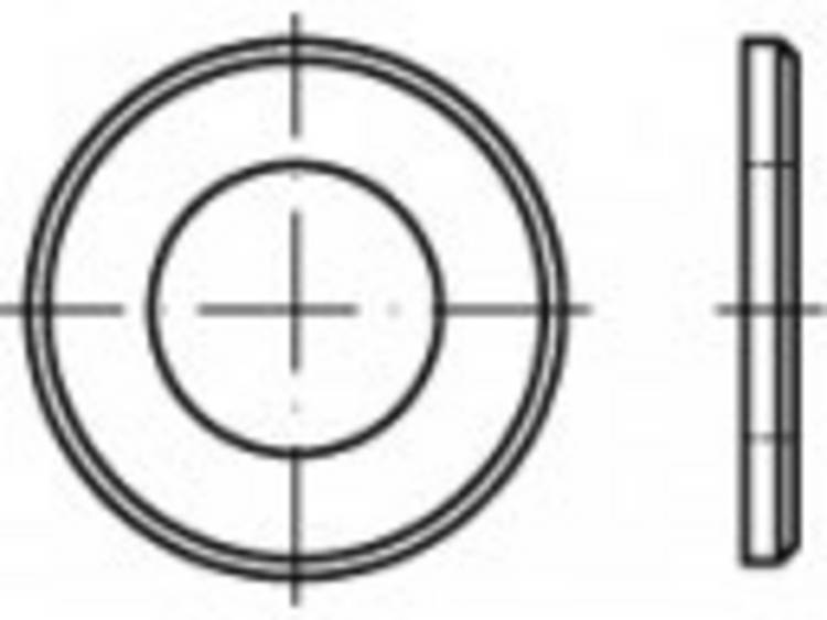 TOOLCRAFT TO-5447205 Onderlegringen 10.5 mm DIN 125 Messing 500 stuk(s)