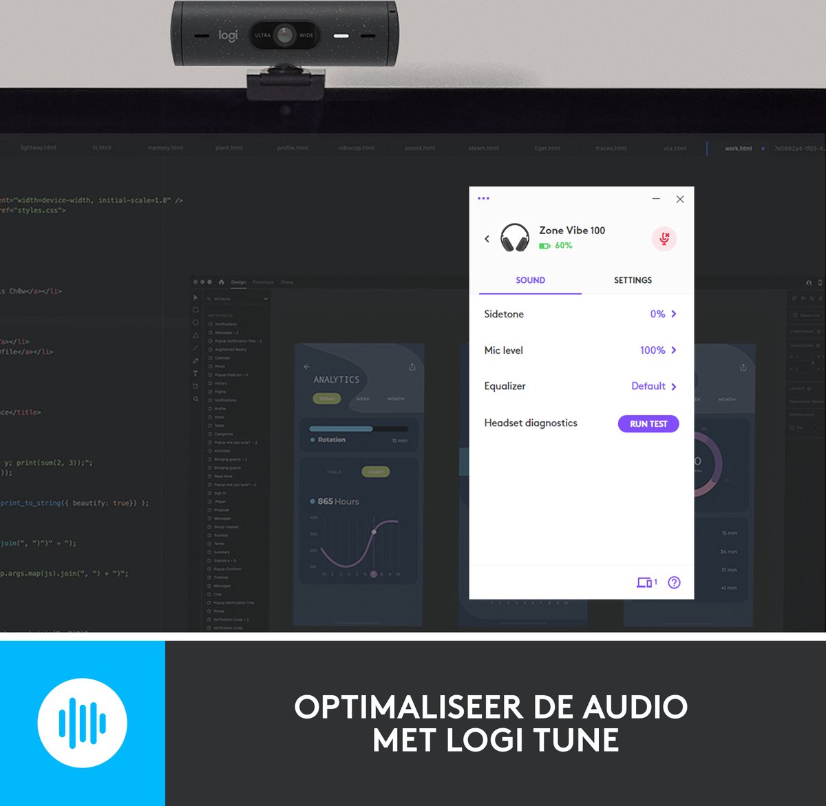 Logitech Zone Vibe 100 Zwart