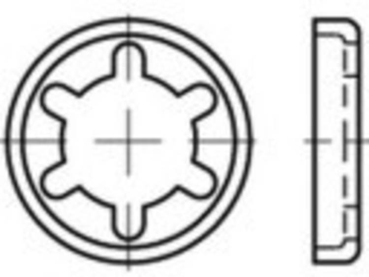 884960104080000 Schotelringen 17.2 mm 88496 Staal Galvanisch verzinkt 100 stuk(s)