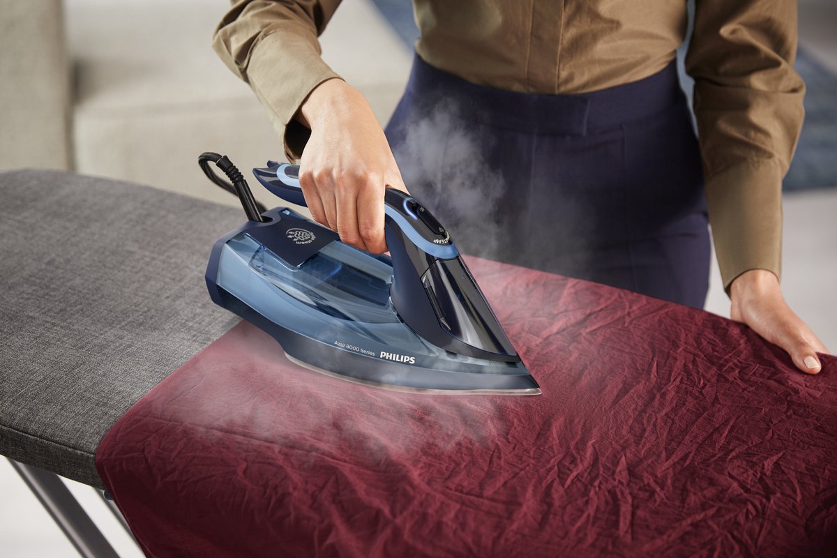 Philips 8000 Series Dst8020/20 Stoomstrijkijzer Azur - Blauw