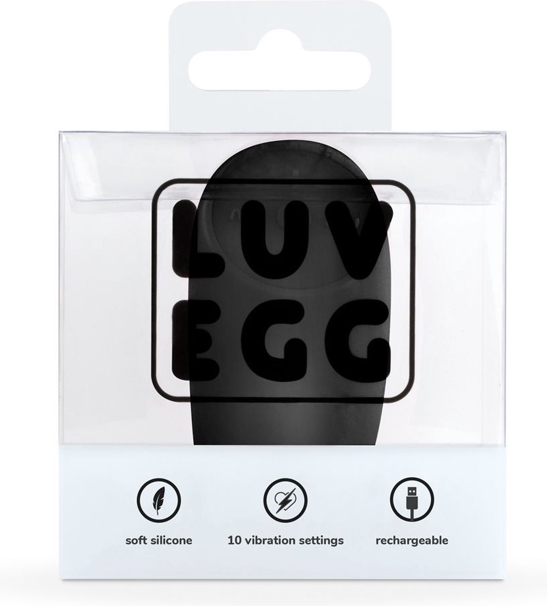 LUV EGG - Zwart - Zwart