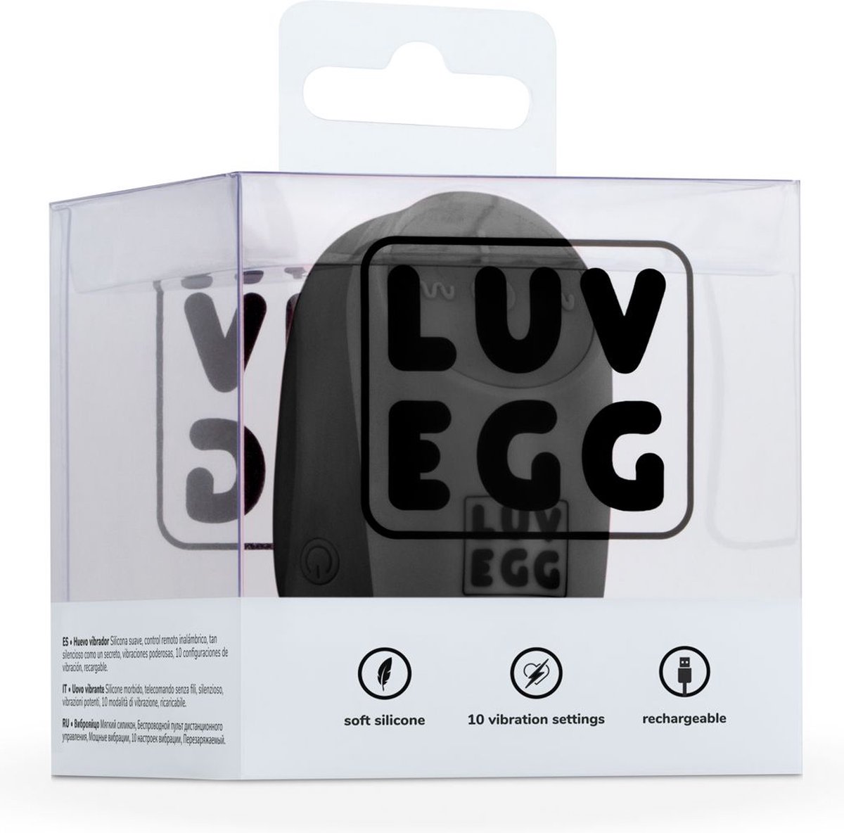 LUV EGG - Zwart - Zwart