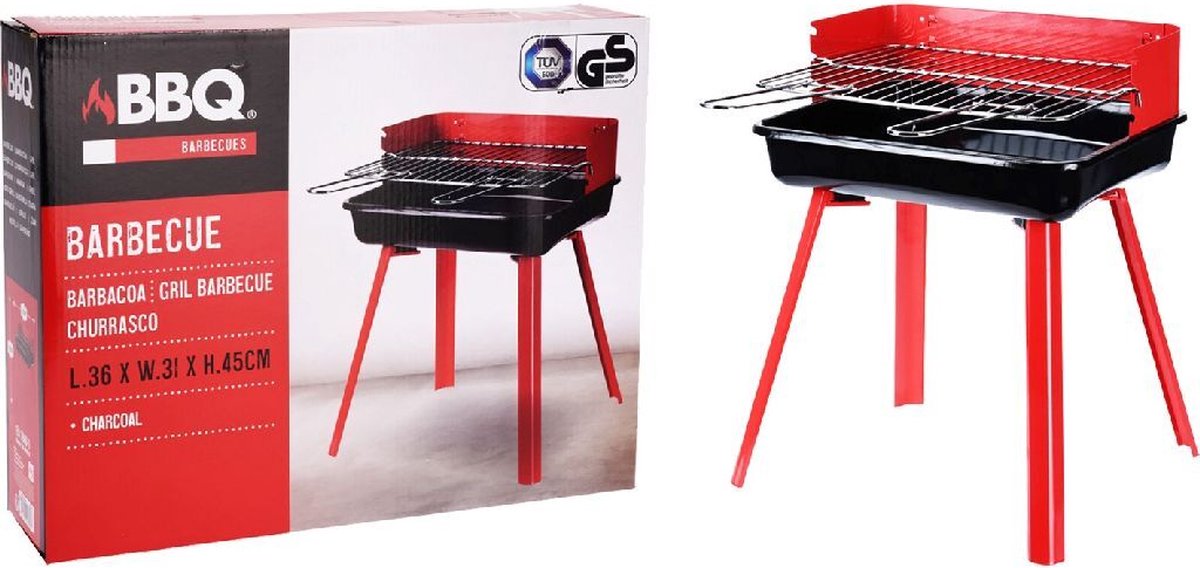 BBQ Houtskoolbarbecue - Grilloppervlak 33 X 26 Cm Compact - Rojo