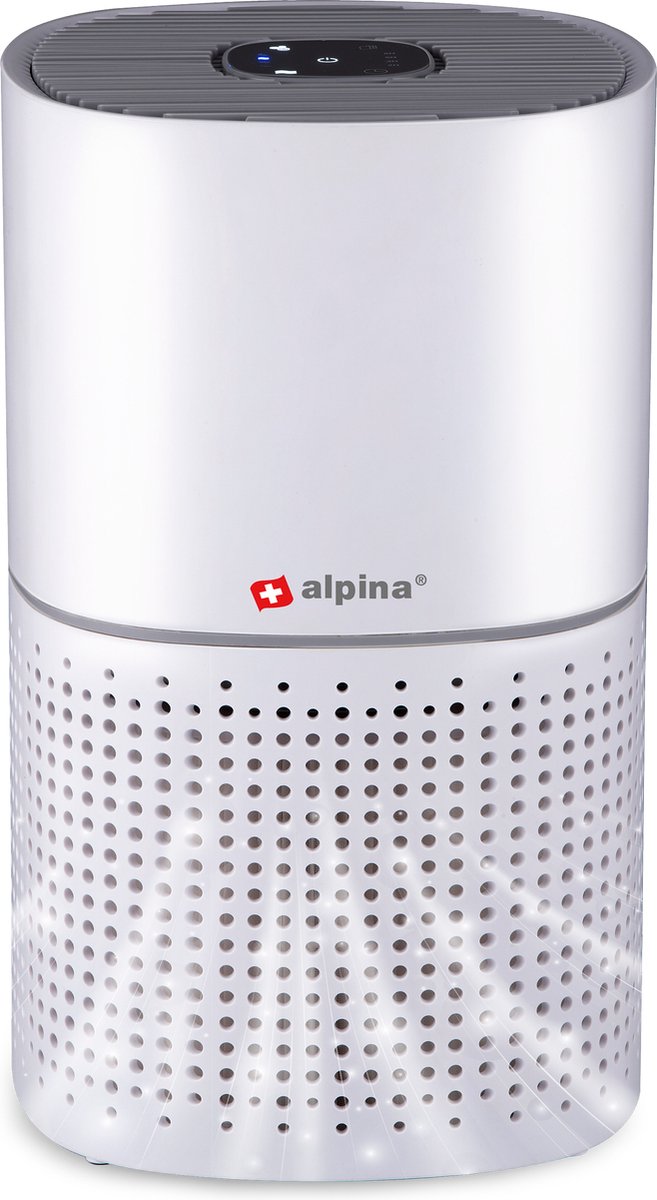 Alpina Luchtreiniger - Air Purifier Met Ionisator - Hepa Filter - 3 Standen + Nachtmodus - Wit