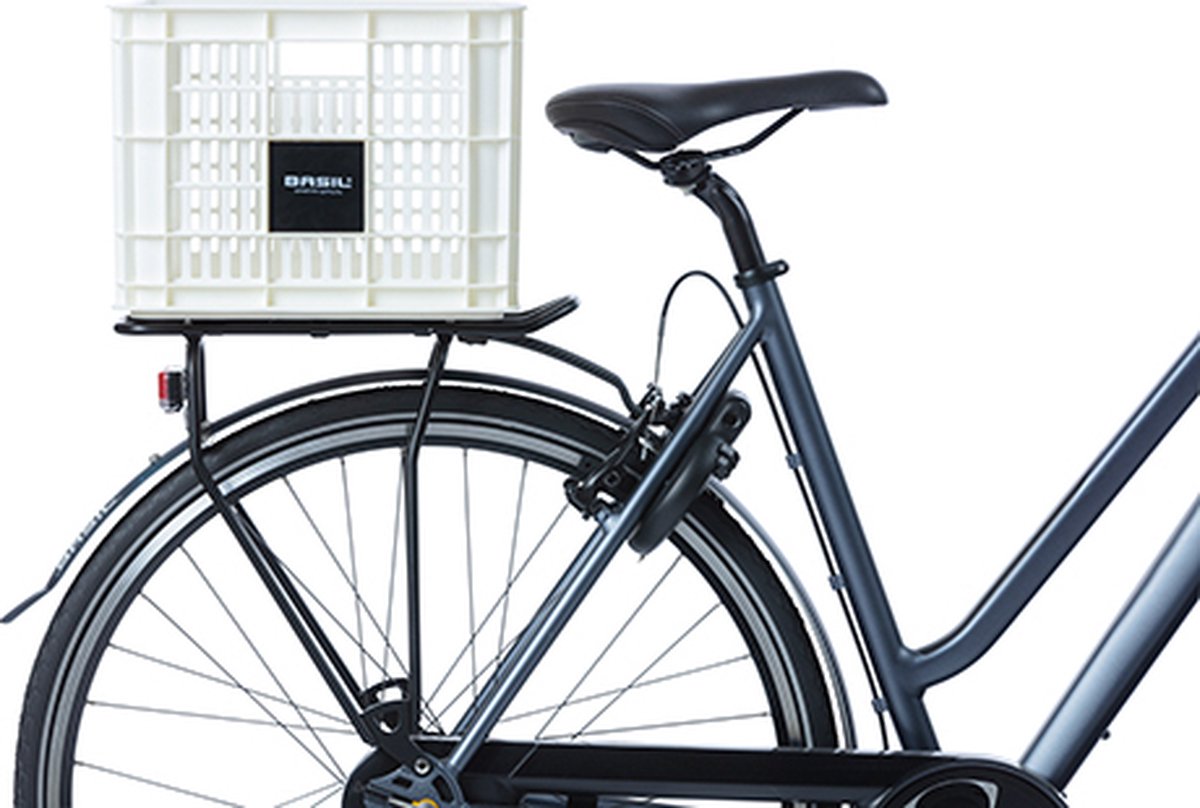 Basil Fietskrat M - Medium - 29.5 Liter - Wit