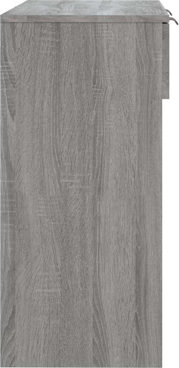 Vidaxl Wandtafel 90x36x75 Cm Bewerkt Hout Sonoma Eikenkleurig - Grijs